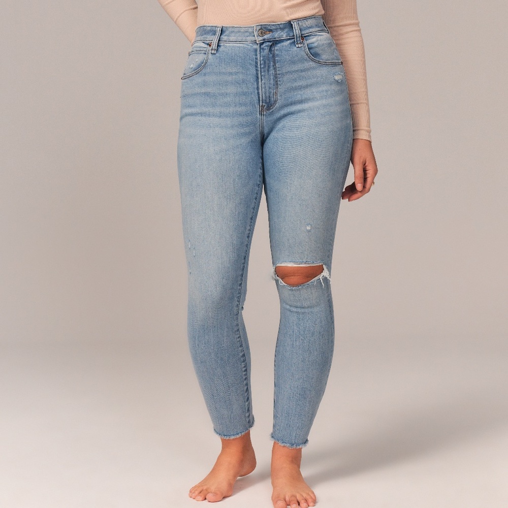 BrandnewAbercrombie & Fitch Curve Love High Rise Skinny Ankle Jean NWT Size 20S